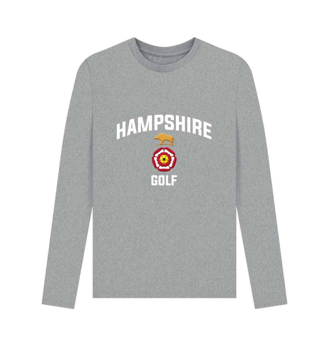 Athletic Grey Printed Long Sleeve T Shirt